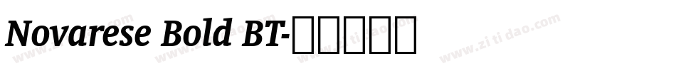 Novarese Bold BT字体转换
